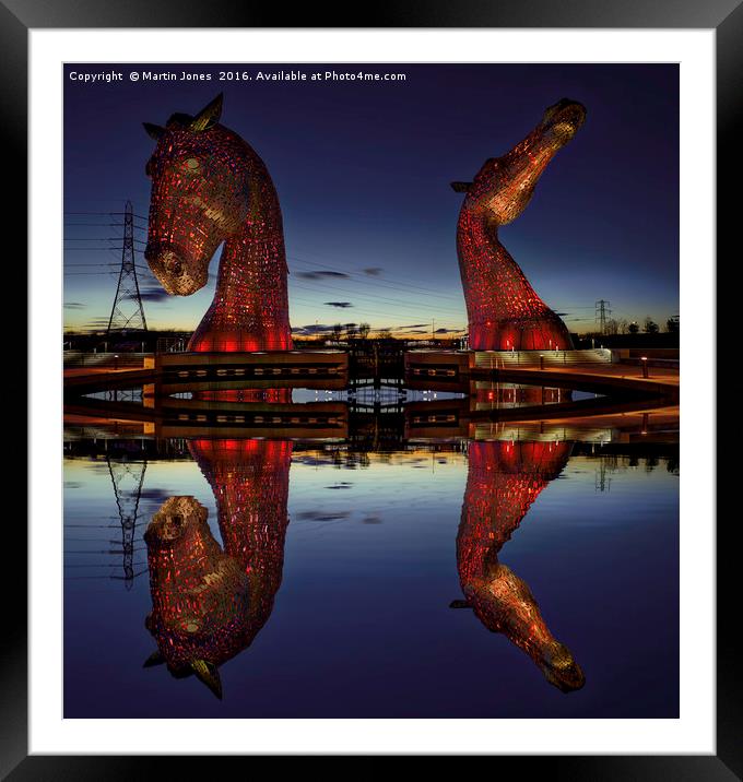 Kelpie Sunset Reflections Framed Mounted Print by K7 Photography