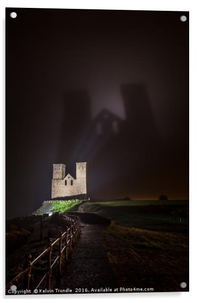 The Dark Towers of Reculver Acrylic by Kelvin Trundle