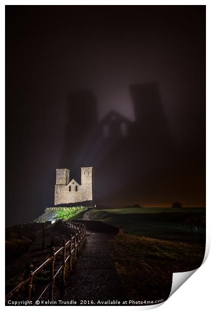 The Dark Towers of Reculver Print by Kelvin Trundle