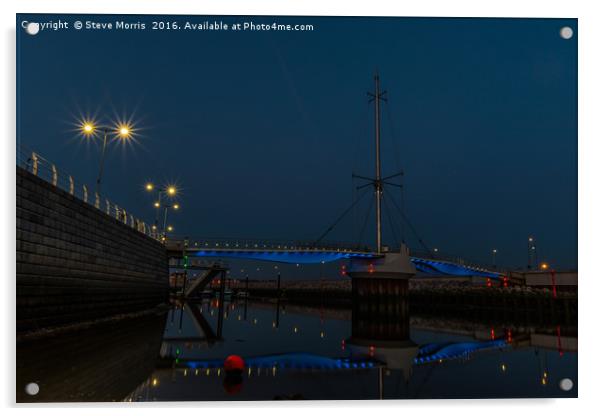 Harbour Bridge Reflections Acrylic by Steve Morris