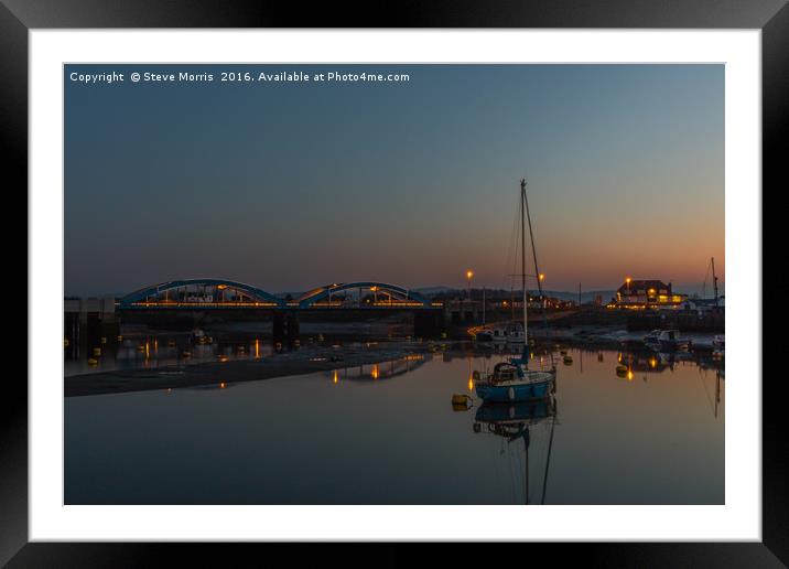 Harbour Sunset Framed Mounted Print by Steve Morris