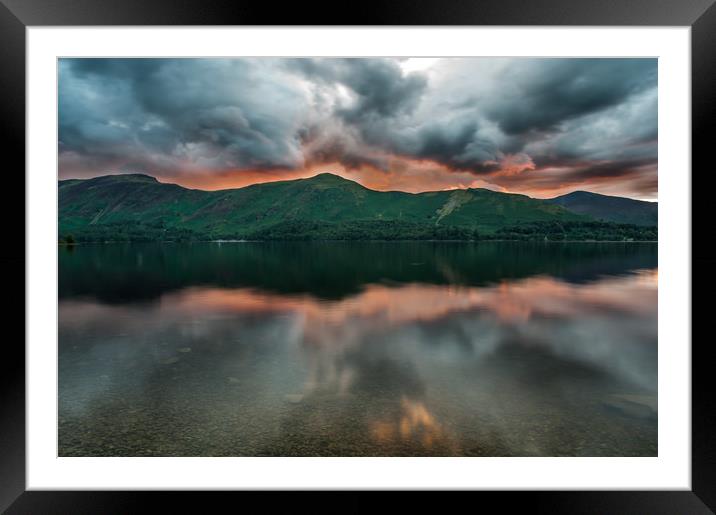 Derwent Sunset Framed Mounted Print by Paul Andrews