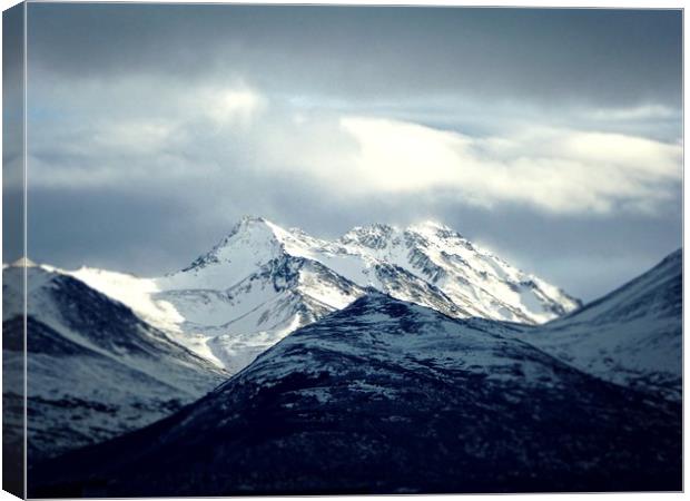 Break in the Storm, Anchorage Alaska Canvas Print by Erin Hayes