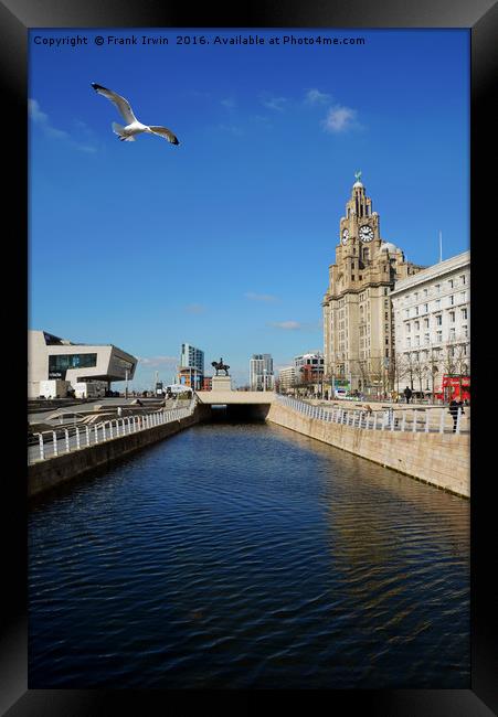 Liverpool's iconic Waterfront Framed Print by Frank Irwin