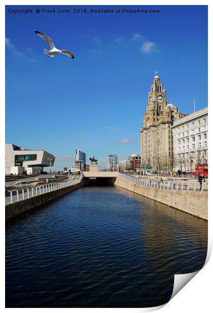 Liverpool's iconic Waterfront Print by Frank Irwin