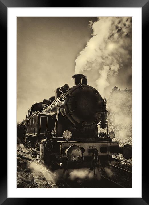 The Age of Steam Framed Mounted Print by Jacqi Elmslie