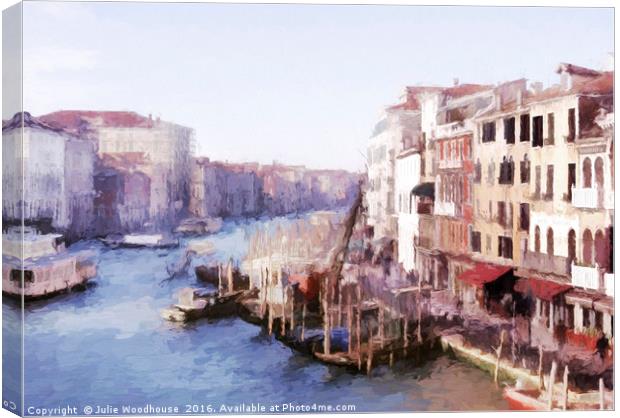 Canal Grande Canvas Print by Julie Woodhouse