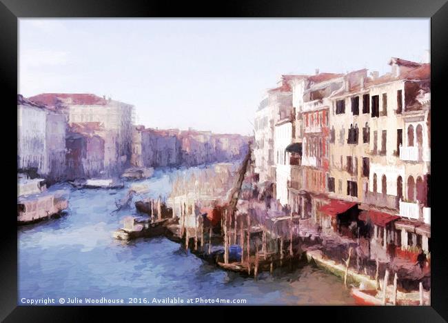 Canal Grande Framed Print by Julie Woodhouse