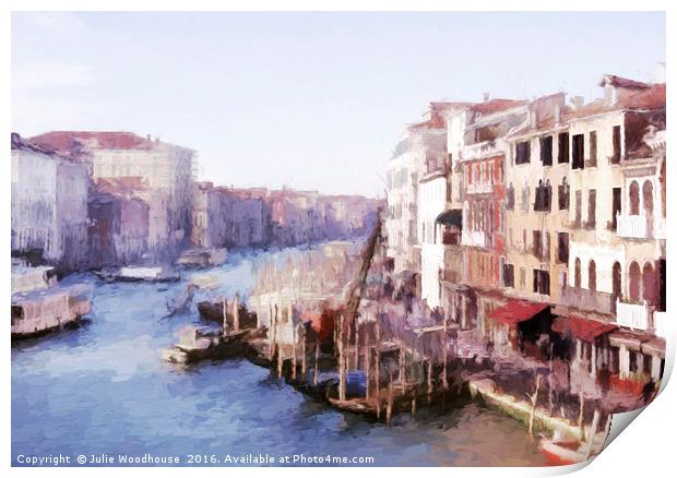 Canal Grande Print by Julie Woodhouse
