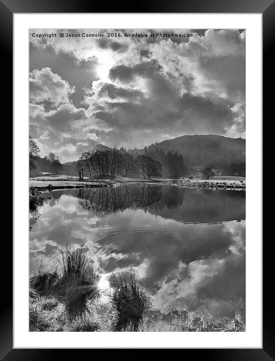 The River Brathay Framed Mounted Print by Jason Connolly