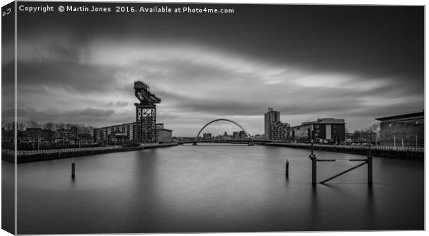 The Clyde Waterfront, Glasgow. Canvas Print by K7 Photography