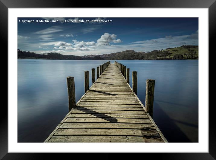 Coniston, Across the Lake to Peel Island Framed Mounted Print by K7 Photography