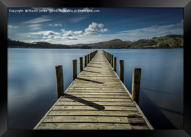 Coniston, Across the Lake to Peel Island Framed Print by K7 Photography