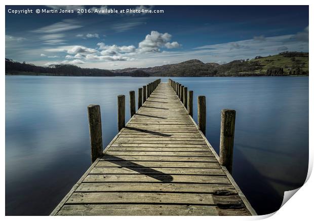 Coniston, Across the Lake to Peel Island Print by K7 Photography