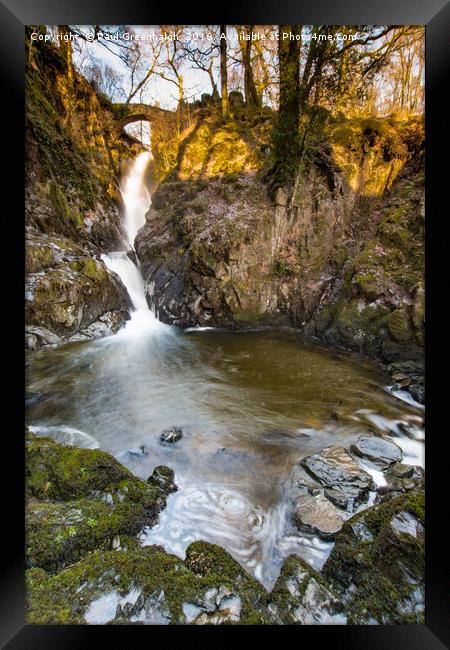 Aria Force Waterfall, Lake District Framed Print by Paul Greenhalgh