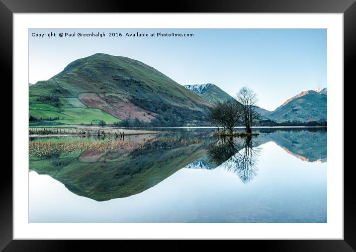 Brotherswater Refelctions Framed Mounted Print by Paul Greenhalgh