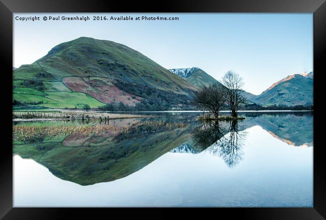 Brotherswater Refelctions Framed Print by Paul Greenhalgh