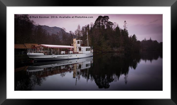 Steamboat Sir Walter Scott. Framed Mounted Print by Mark Bowman