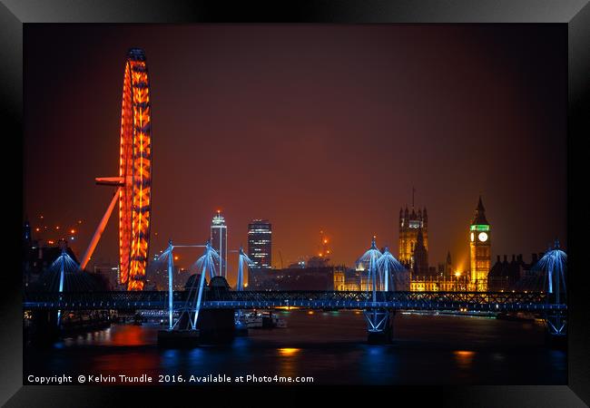 London Skyline Framed Print by Kelvin Trundle