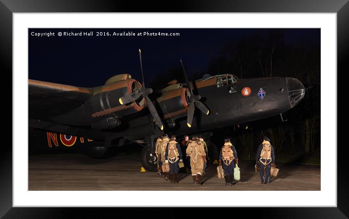 Night Bomber                            Framed Mounted Print by Richard Hall