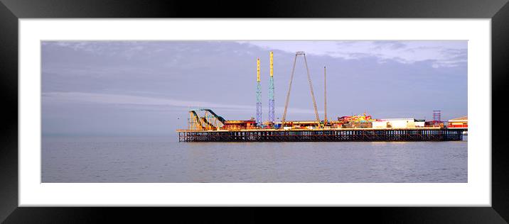 South Pier,Blackpool,Uk. Framed Mounted Print by Victor Burnside