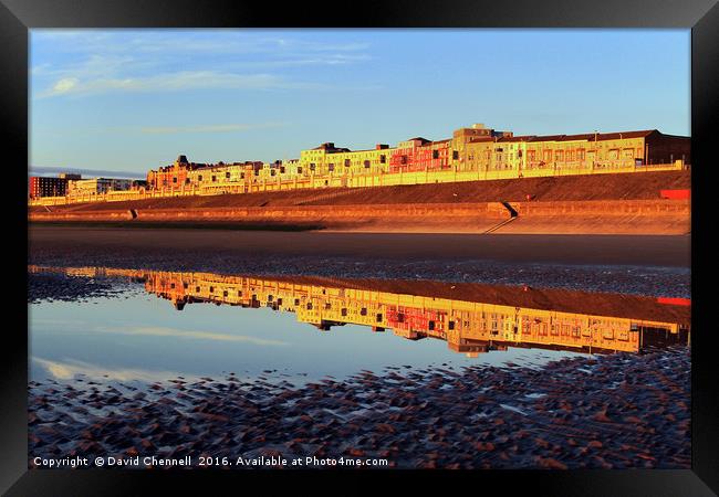 Blackpool North Shore Reflection Framed Print by David Chennell