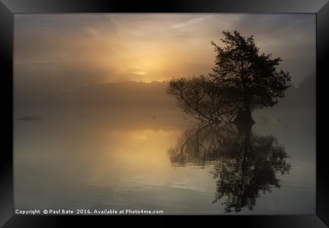 Misty Sunrise Framed Print by Paul Bate