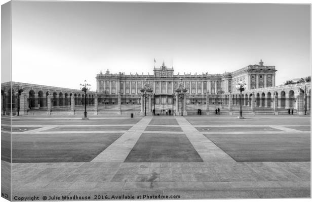 Madrid Royal Palace Canvas Print by Julie Woodhouse