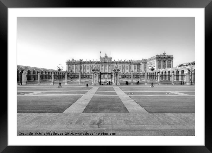 Madrid Royal Palace Framed Mounted Print by Julie Woodhouse