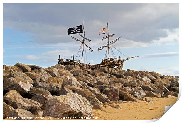 Grace Darling Pirate Ship  Print by David Chennell