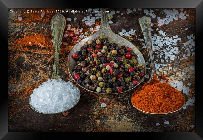 The world of spices Framed Print by Beata Aldridge