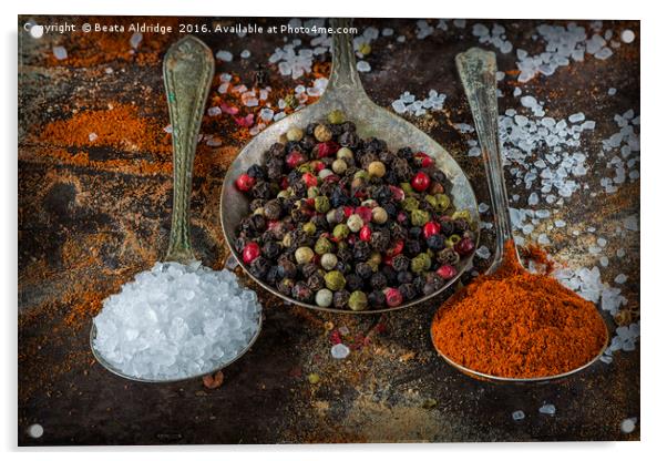 The world of spices Acrylic by Beata Aldridge