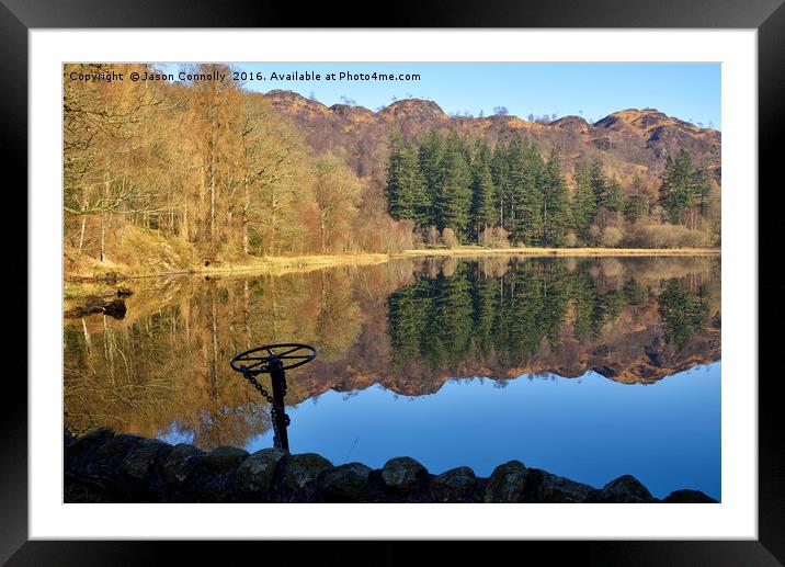 Yew Tree Tarn Framed Mounted Print by Jason Connolly