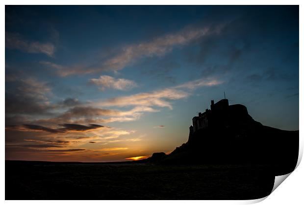 Lindisfarne Sunrise Print by Dave Hudspeth Landscape Photography