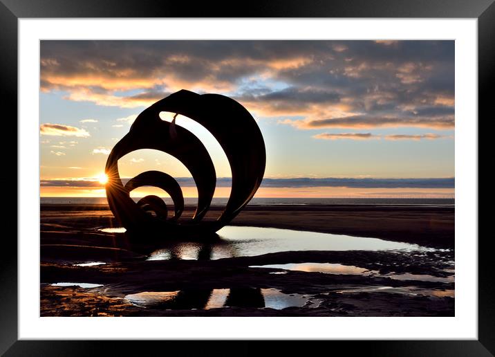 Last Light By The Shell Framed Mounted Print by Gary Kenyon