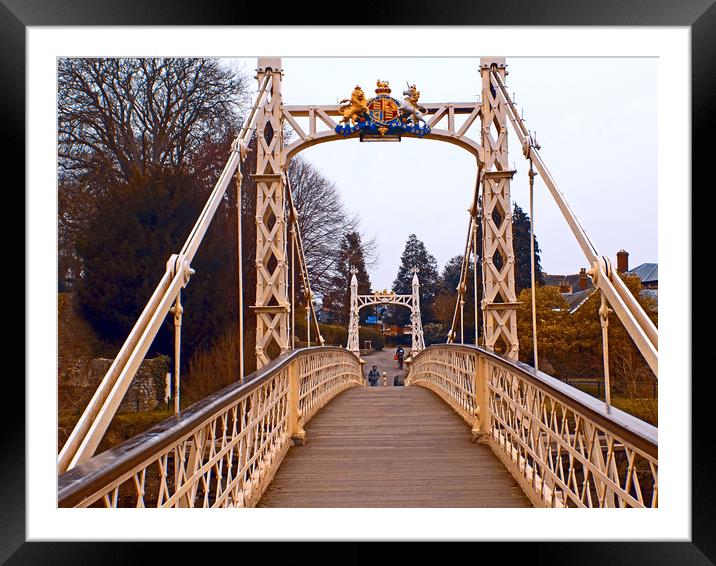 victoria bridge Framed Mounted Print by paul ratcliffe
