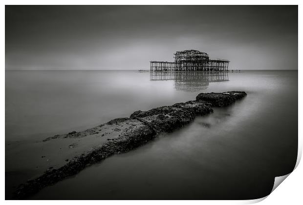 Brighton West Pier Print by Simon West