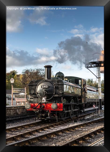 Buckfastleigh Steam train Framed Print by Lee Milner