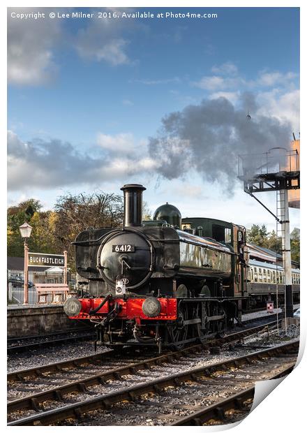 Buckfastleigh Steam train Print by Lee Milner