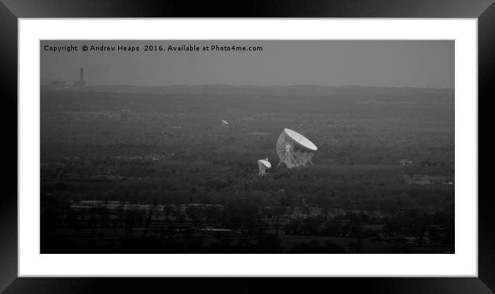   Jodrell Bank Telescope Framed Mounted Print by Andrew Heaps