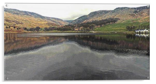           Dovestones Reservoir Acrylic by Andy Smith