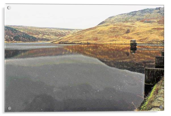 Yeoman Hey Reservoir           Acrylic by Andy Smith