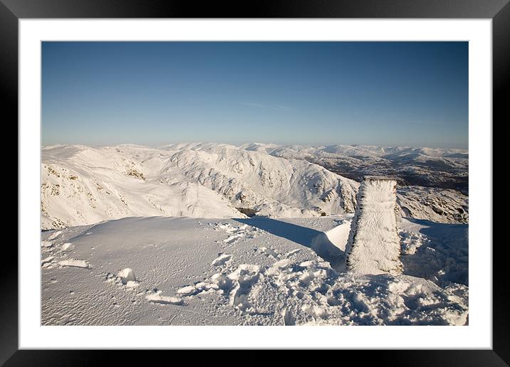 Top of the World Framed Mounted Print by Simon Wrigglesworth