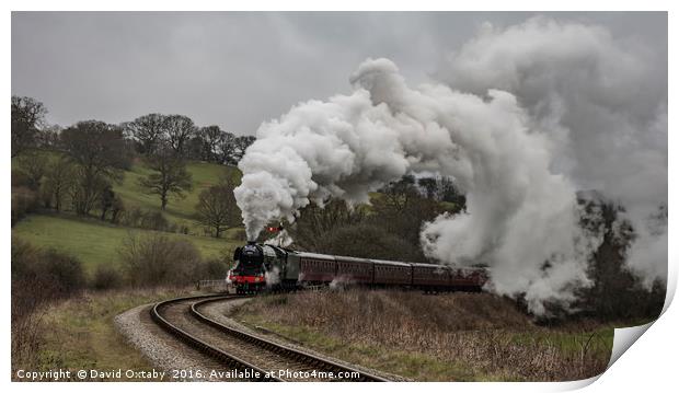 Flying Scotsman leaving Grosmont Print by David Oxtaby  ARPS