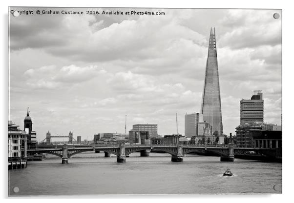 London Skyline Acrylic by Graham Custance