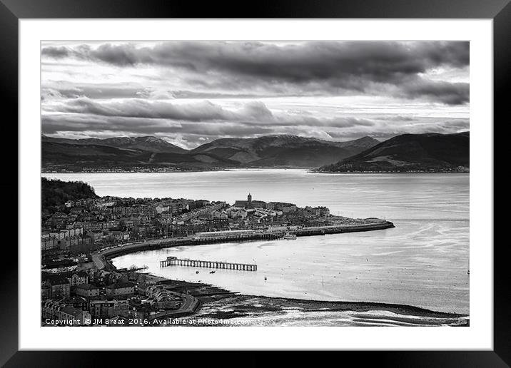 View from Lyle Hill in Greenock Framed Mounted Print by Jane Braat