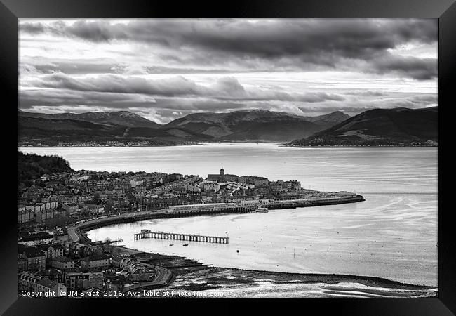 View from Lyle Hill in Greenock Framed Print by Jane Braat