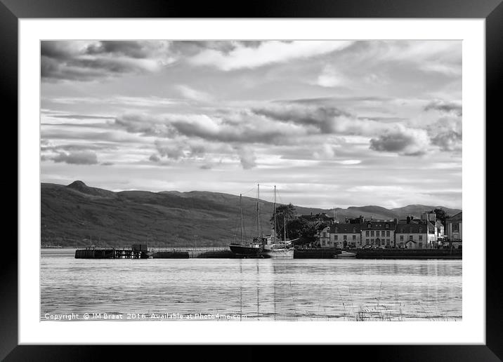 The Scottish Charm of Inveraray's Harbour Framed Mounted Print by Jane Braat