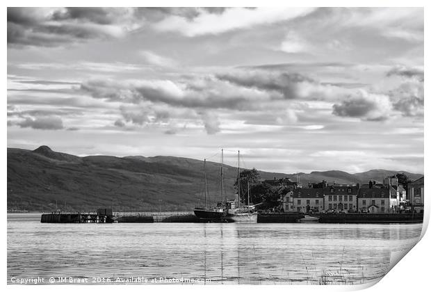 The Scottish Charm of Inveraray's Harbour Print by Jane Braat