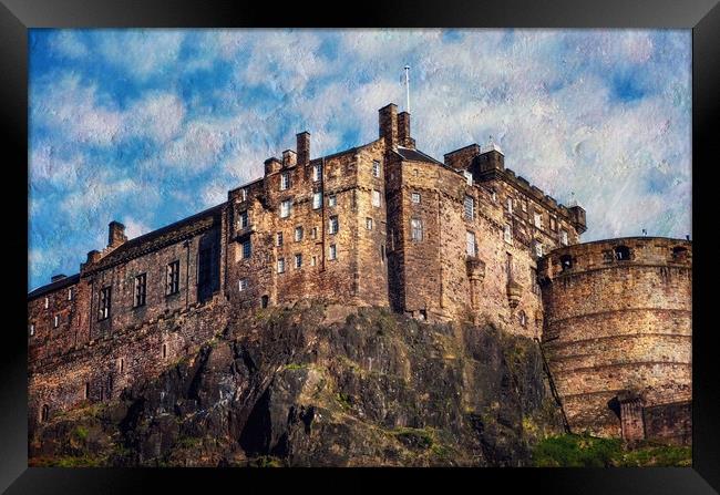 Edinburgh Castle  Framed Print by Jenny Rainbow